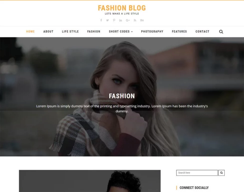 Шаблон Fashion Blog