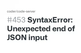Ошибка Unexpected end of JSON input