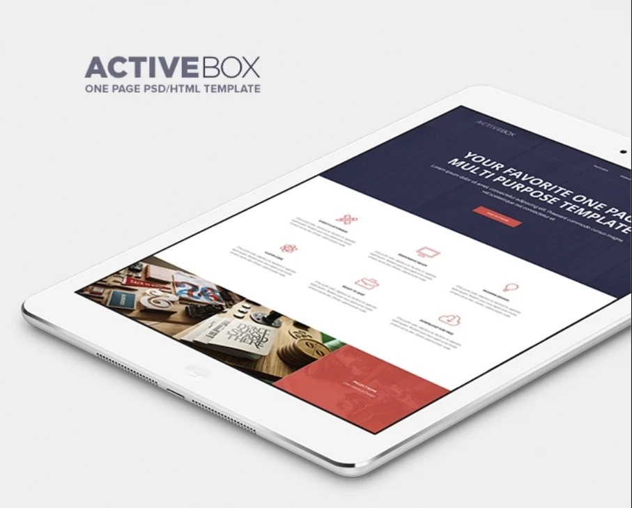 Бесплатный шаблон ActiveBox