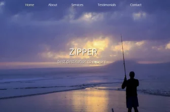 Бесплатный готовый HTML CSS шаблон сайта Zipper - главная