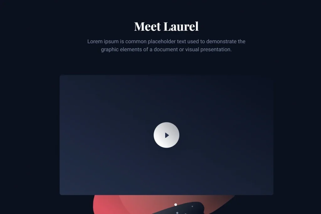 Бесплатный готовый HTML CSS шаблон сайта Laurel - видео