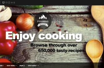 Бесплатный готовый HTML CSS шаблон сайта Food Mag - главная