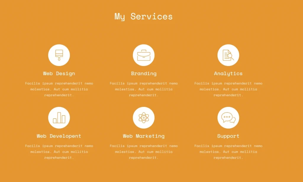 Бесплатный готовый HTML CSS шаблон сайта Profile - услуги