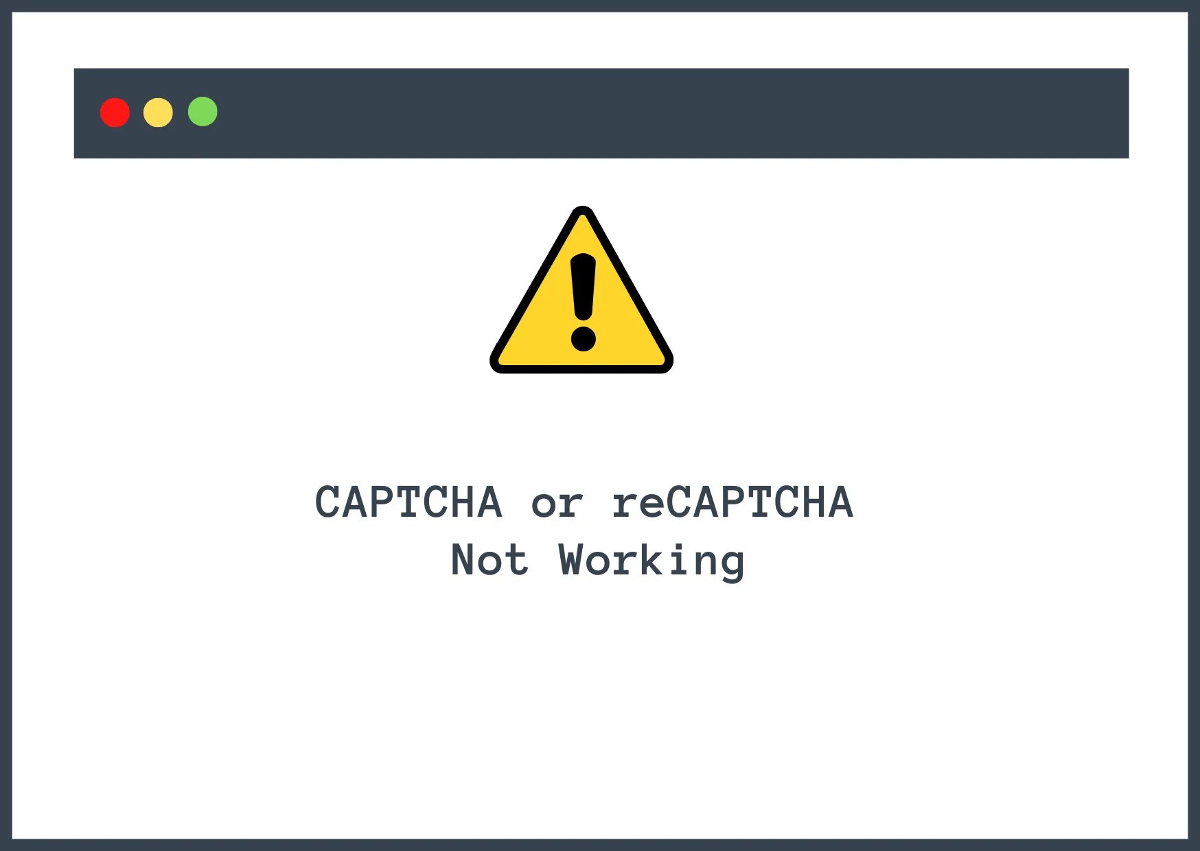 CAPTCHA или reCAPTCHA не работают.