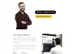 Бесплатный шаблон сайта Ben - главная