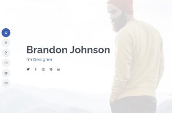 Бесплатный готовый HTML CSS шаблон сайта MyResume - главная