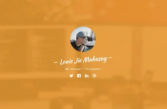 Бесплатный готовый HTML CSS шаблон сайта Profile - главная