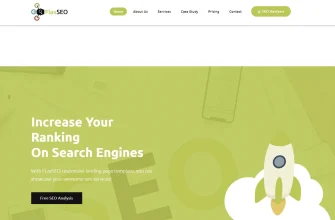 Бесплатный готовый HTML CSS шаблон сайта FlaxSEO - главная