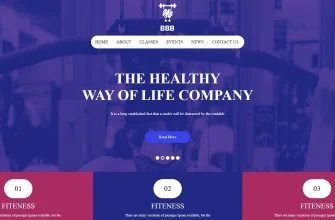 Бесплатный готовый HTML CSS шаблон сайта BBB - главная