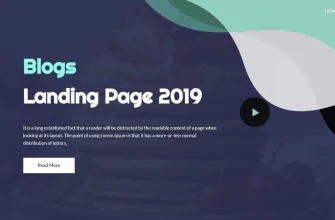 Бесплатный готовый HTML CSS шаблон сайта Blogger - главная
