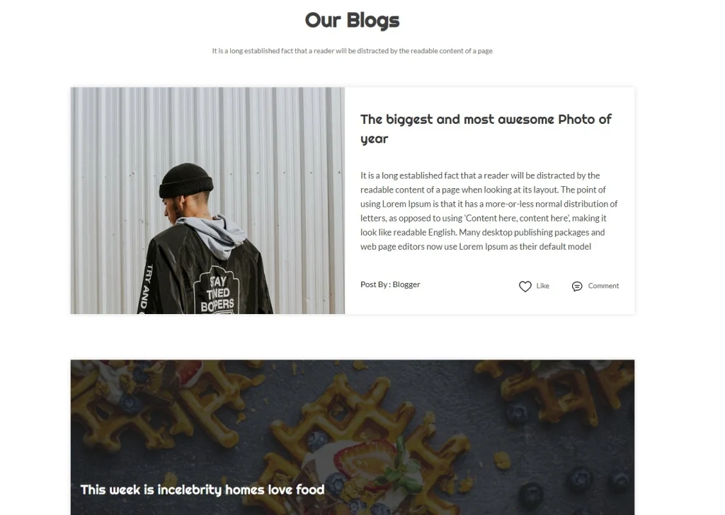 Бесплатный готовый HTML CSS шаблон сайта Blogger - блоги