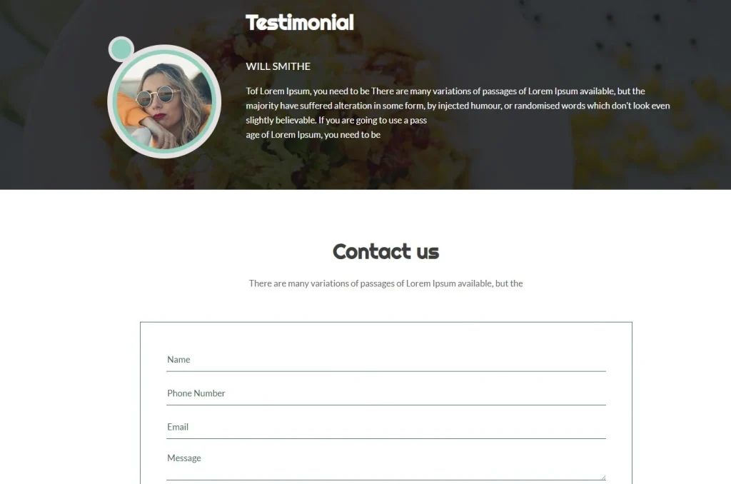 Бесплатный готовый HTML CSS шаблон сайта Blogger - контакты