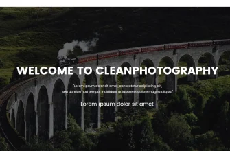 Бесплатный готовый HTML CSS шаблон сайта CleanPhotography - главная