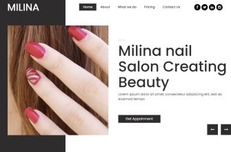 Бесплатный готовый HTML CSS шаблон сайта Milina - главная